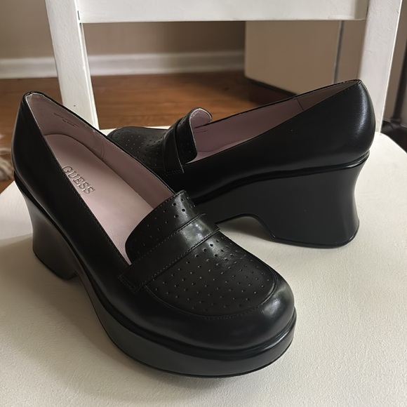 Guess Black Perforated Loafers - Picture 6 of 8